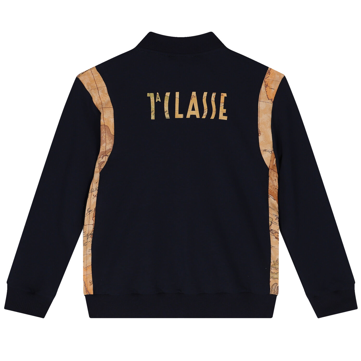 بدلة رياضية للأولاد بشعار خريطة جغرافية باللون الأزرق الداكن, 1, hi-res image number null